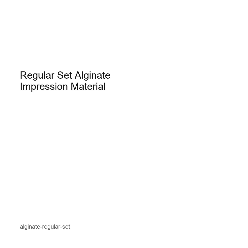 Regular Set Alginate Impression Material