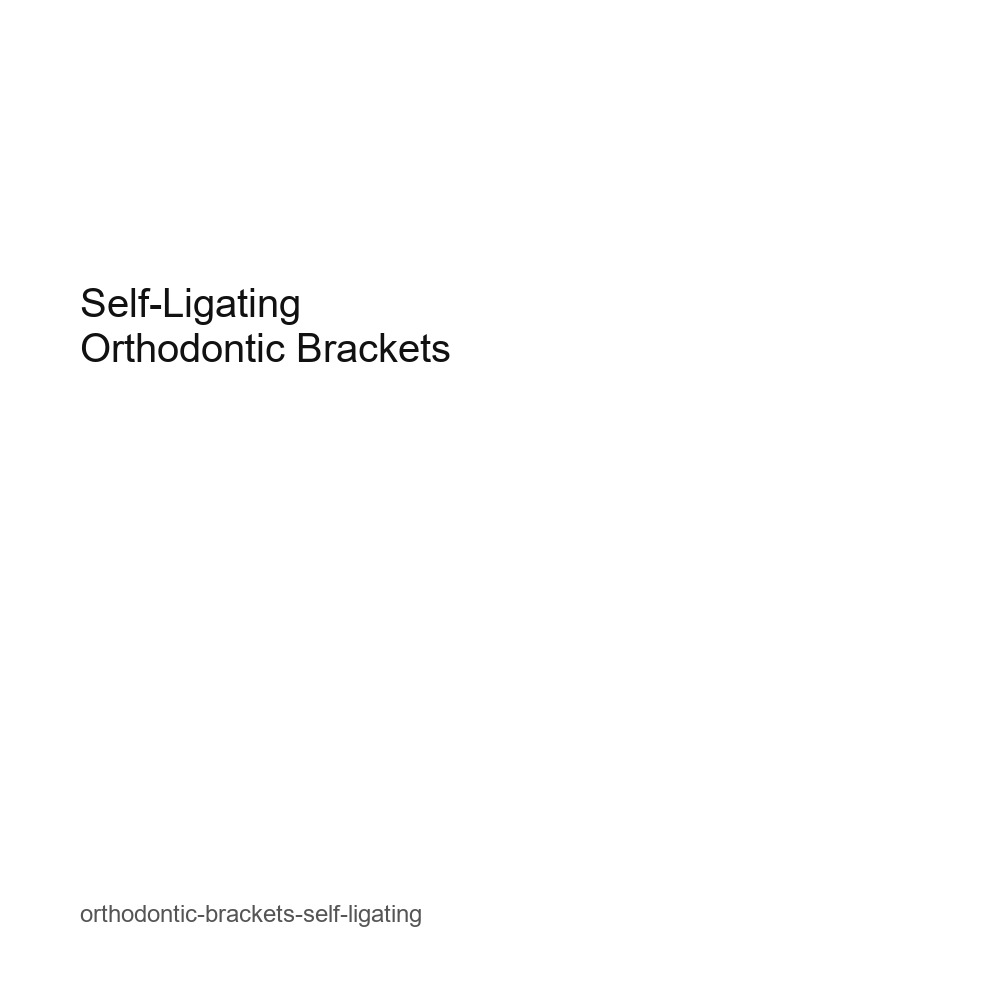 Self-Ligating Orthodontic Brackets