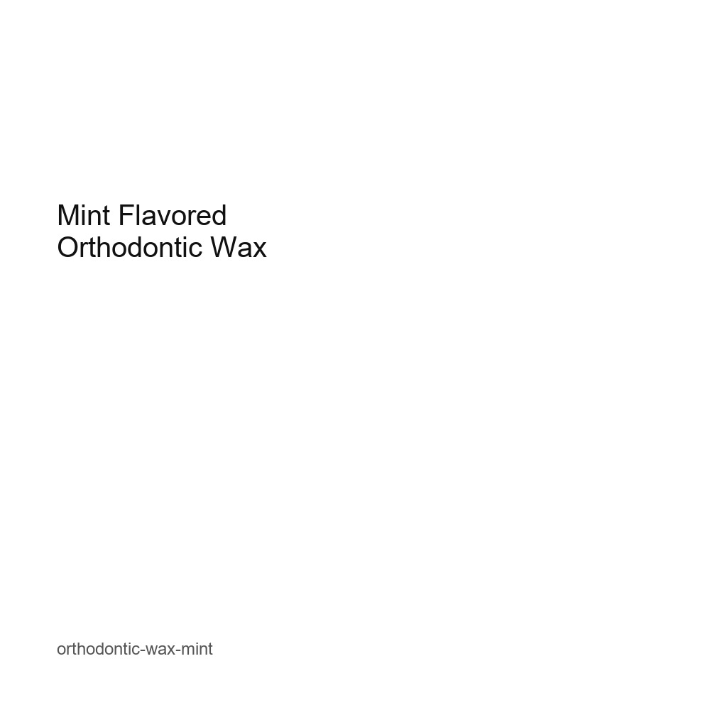 Mint Flavored Orthodontic Wax
